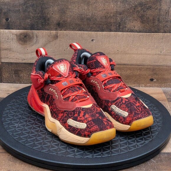 ADIDAS D.O.N. ISSUE 3 CHINESE NEW YEAR MENS ATHLETIC SHOES RED BASKETBALL SIZE 7 - Picture 10 of 10